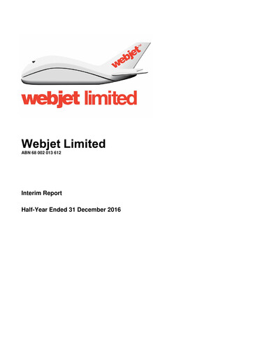 Thumbnail Webjet Limited Financial Report 2017-h1