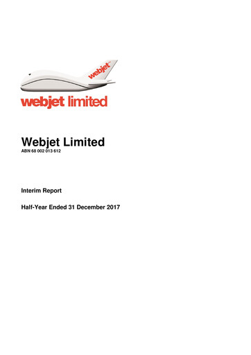 Thumbnail Webjet Limited Financial Report 2018-h1