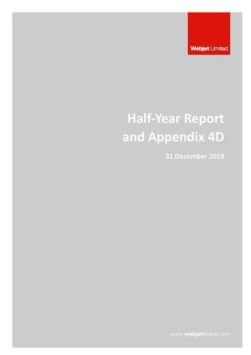 Thumbnail Webjet Limited Financial Report 2020-h1