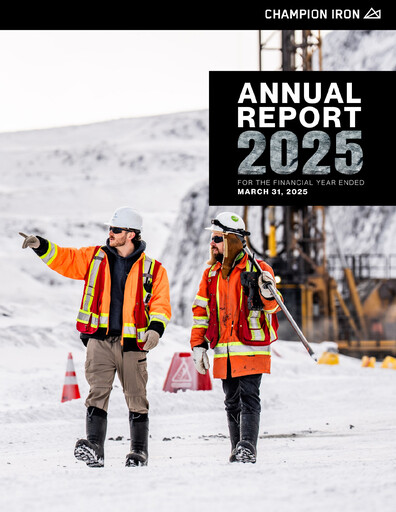 Thumbnail Champion Iron Annual Report 2025