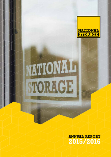 Thumbnail National Storage REIT Annual Report 2015-2016