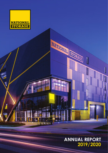 Thumbnail National Storage REIT Annual Report 2019-2020