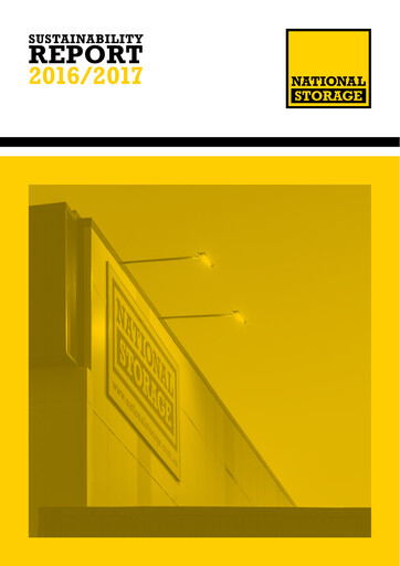 Vorschaubild National Storage REIT Nachhaltigkeitsbericht 2016-2017