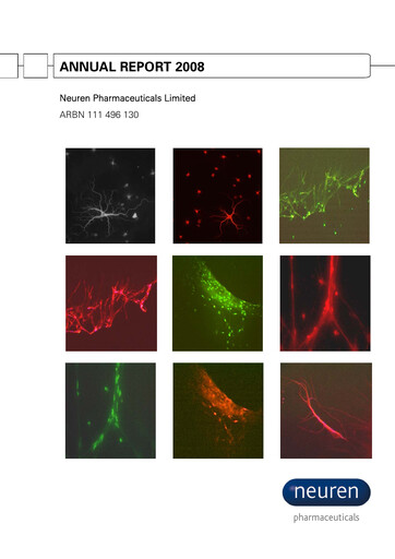 Thumbnail Neuren Pharmaceuticals Annual Report 2008