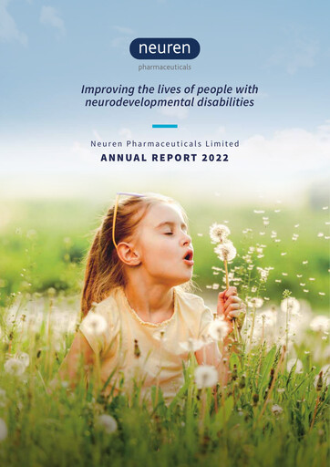 Thumbnail Neuren Pharmaceuticals Annual Report 2022