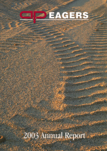 Thumbnail Eagers Automotive Limited Annual Report 2003