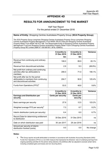 Thumbnail Region Group Financial Statement 2017-h1
