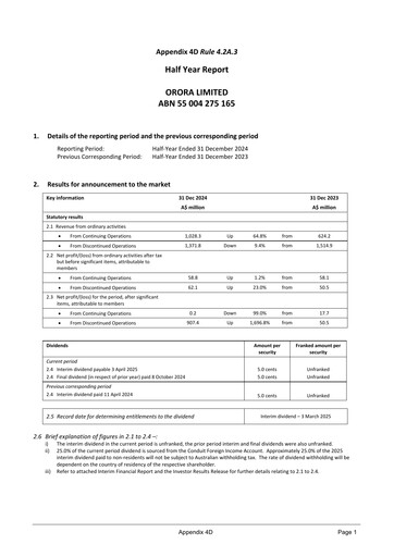 Thumbnail Orora Limited Half-year Report 2025-h1