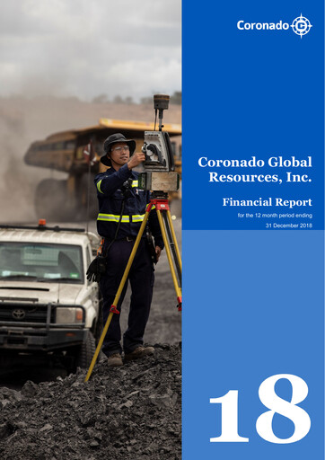 Thumbnail Coronado Global Resources Financial Statement 2018