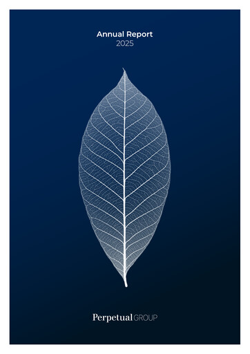 Thumbnail Perpetual Limited Annual Report 2025