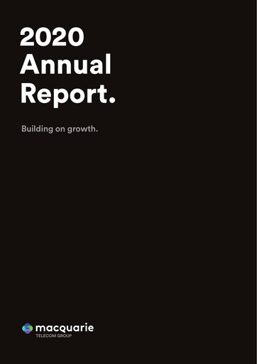 Thumbnail Macquarie Technology Group Annual Report 2020