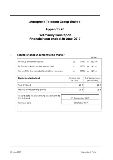 Thumbnail Macquarie Technology Group Financial Report 2017