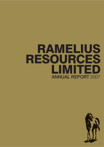 Vorschaubild Ramelius Resources Jahresbericht 2007