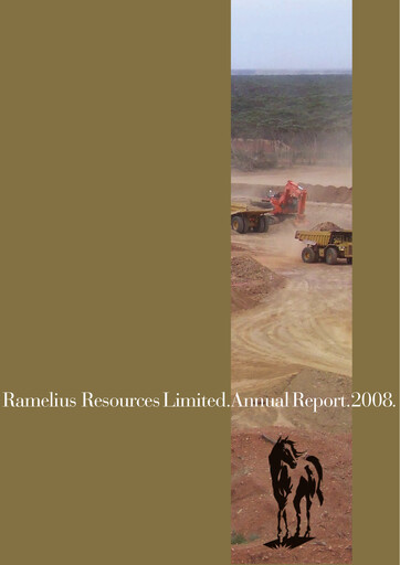 Vorschaubild Ramelius Resources Jahresbericht 2008