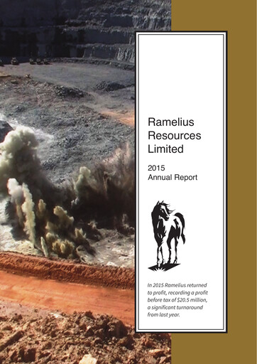 Vorschaubild Ramelius Resources Jahresbericht 2015