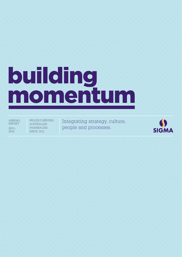 Thumbnail Sigma Healthcare Annual Report 2012