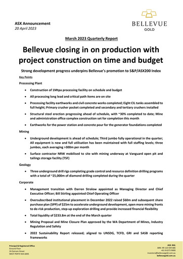 Thumbnail Bellevue Gold Quarterly Report 2023-q3