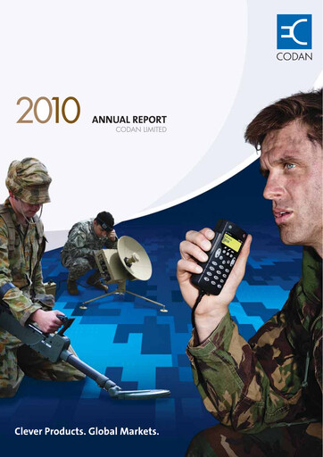 Thumbnail Codan Limited Annual Report 2010