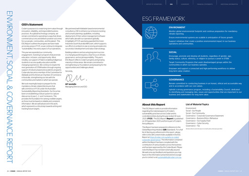 Miniature Codan Limited Rapport ESG 2025