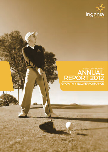 Thumbnail Ingenia Communities Group Annual Report 2012