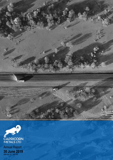 Thumbnail Capricorn Metals Annual Report 2018-2019