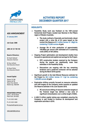 Thumbnail Capricorn Metals Quarterly Report 2017-2018-q2