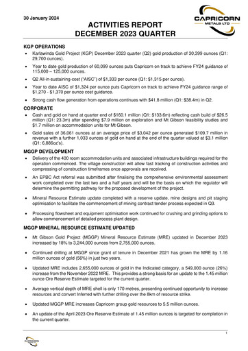 Thumbnail Capricorn Metals Quarterly Report 2023-2024-q2