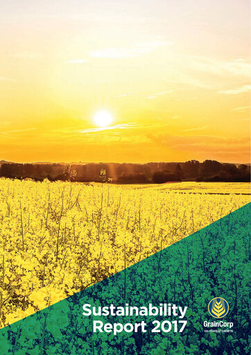 Vorschaubild GrainCorp Nachhaltigkeitsbericht 2017