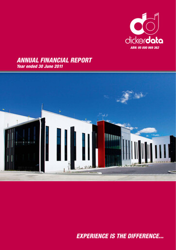 Thumbnail Dicker Data Annual Report 2011