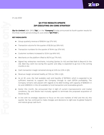 Thumbnail Zip Co Quarterly Report 2022-q4