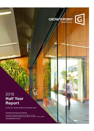 Thumbnail Growthpoint Properties Australia Half-year Report 2018-h1