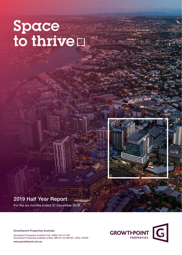 Thumbnail Growthpoint Properties Australia Half-year Report 2019-h1