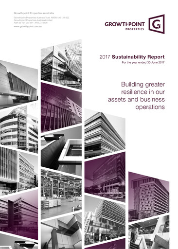 Thumbnail Growthpoint Properties Australia Sustainability Report 2017