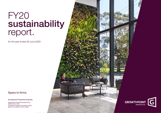 Thumbnail Growthpoint Properties Australia Sustainability Report 2020