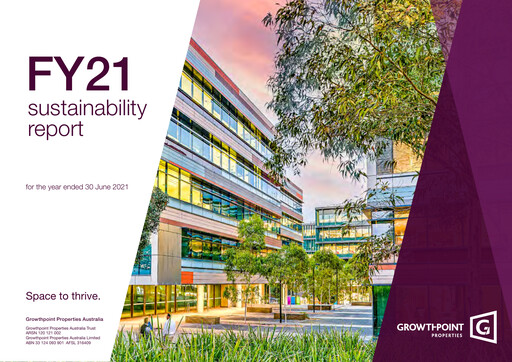 Thumbnail Growthpoint Properties Australia Sustainability Report 2021