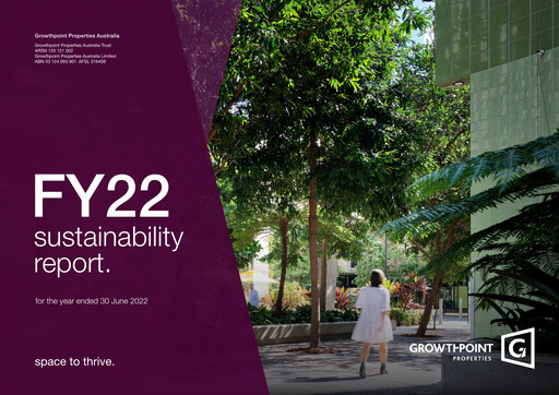 Thumbnail Growthpoint Properties Australia Sustainability Report 2022