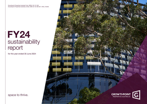 Thumbnail Growthpoint Properties Australia Sustainability Report 2024