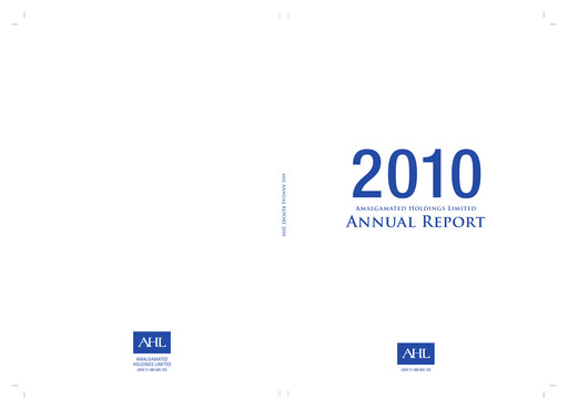 Thumbnail EVT Limited Annual Report 2010