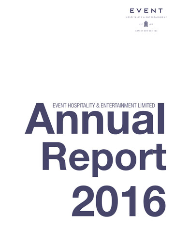 Thumbnail EVT Limited Annual Report 2016