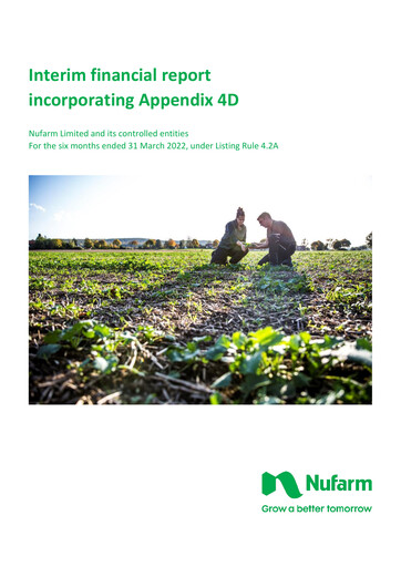 Vorschaubild Nufarm Halbjahresbericht 2022-h1