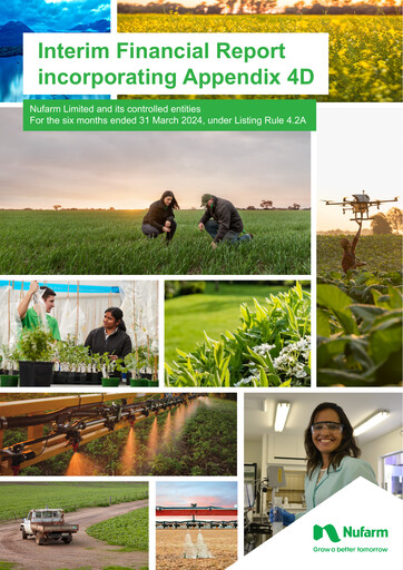 Vorschaubild Nufarm Halbjahresbericht 2024-h1