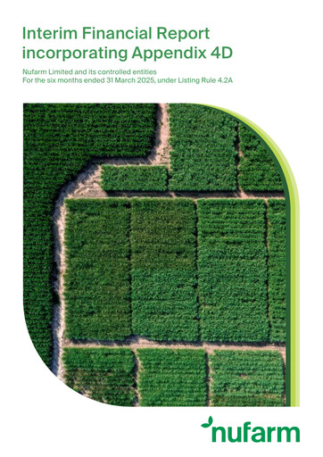 Vorschaubild Nufarm Halbjahresbericht 2025-h1