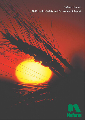 Thumbnail Nufarm Sustainability Report 2009