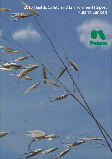 Thumbnail Nufarm Sustainability Report 2010