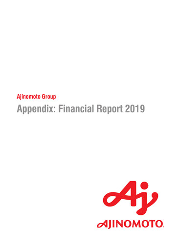 Thumbnail Ajinomoto
 Financial Report 2019