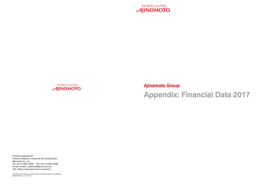 Thumbnail Ajinomoto
 Financial Statement 2017