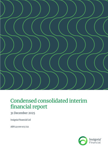 Thumbnail Insignia Financial (IOOF) Half-year Report 2025-h1