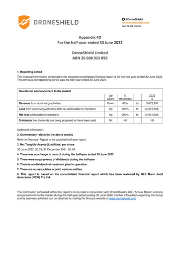 Thumbnail DroneShield Half-year Report 2022-h1