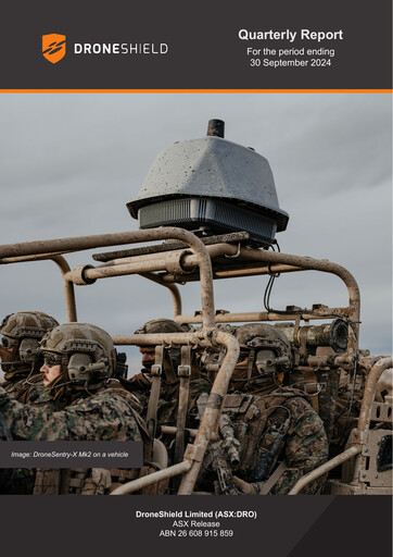 Thumbnail DroneShield Quarterly Report 2024-q3