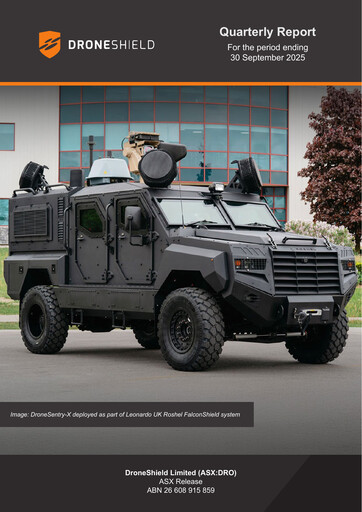 Thumbnail DroneShield Quarterly Report 2025-q3